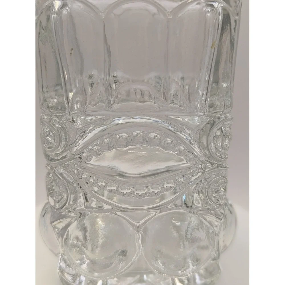 Mosser Glass Crystal Opalescent‎ Salt Pepper Shaker Eye Winker Pattern